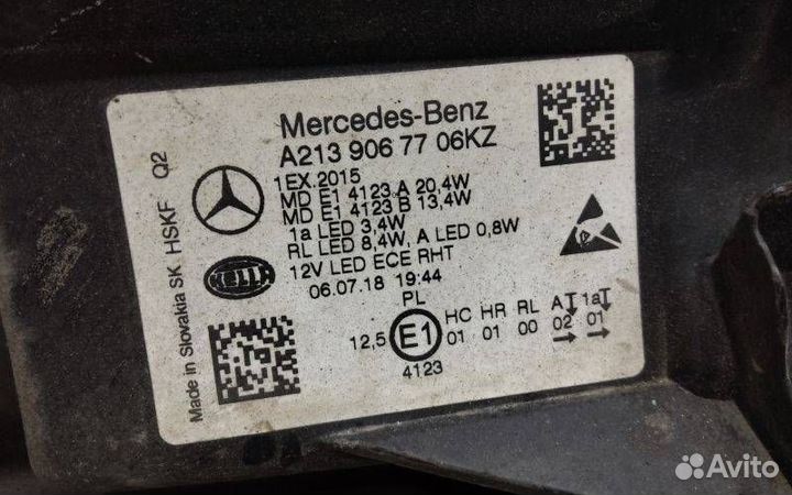 Фара левая Mercedes-Benz E-Class