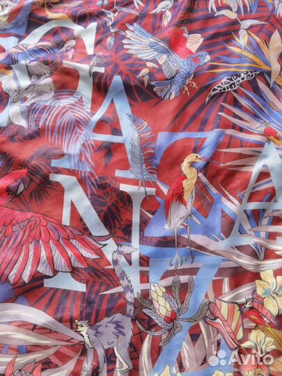 Платок принт джунгли Eleganzza шелк хлопок