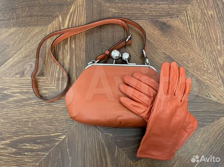 Перчатки (размер 7) цвет терракотовый