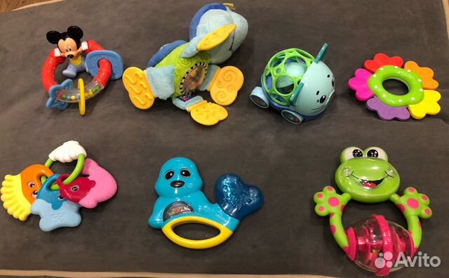 Игрушки,Погремушки, прорезыватели пакетом