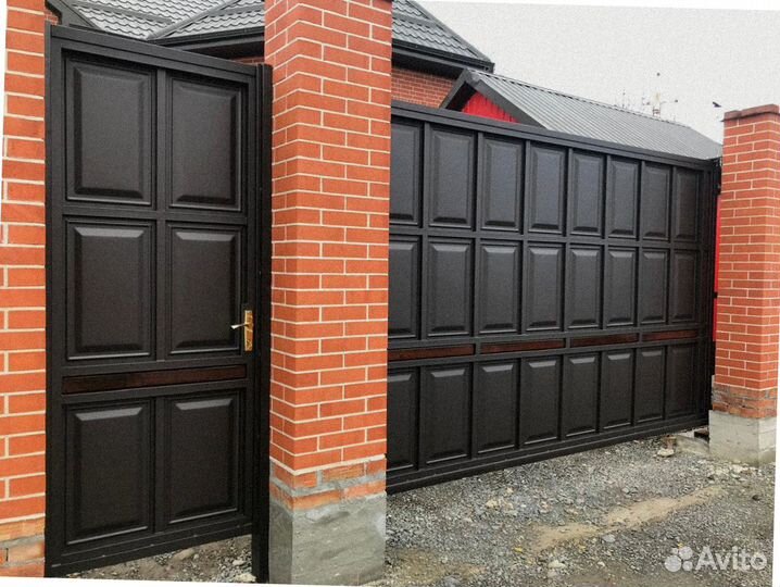 Откатные ворота под ключ