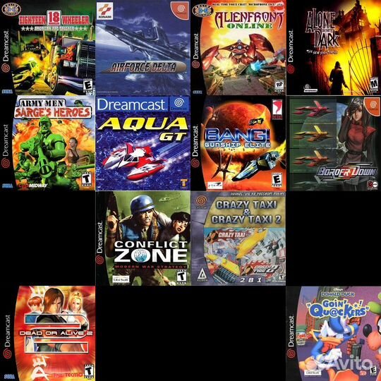 Игры штамповка из 2000х для Sega Dreamcast games