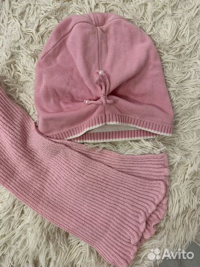 Шапочка, шарф, кепка, панама на 4-5 лет