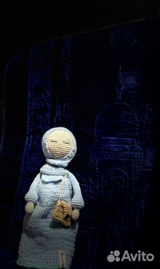 Кукла вязаная мусульманка