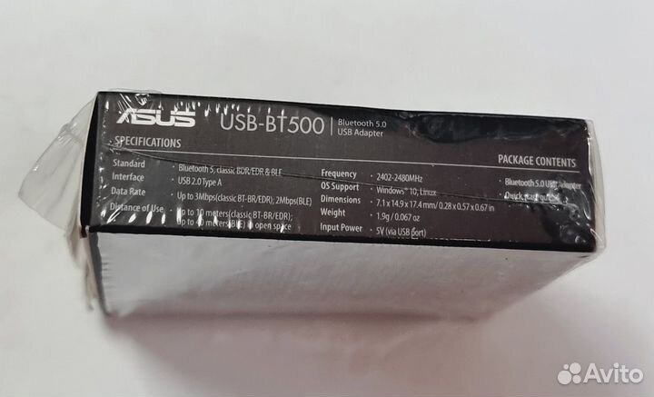 Bluetooth адаптер asus USB-BT500