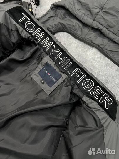 Пуховик мужская удлиненная куртка Tommy Hilfiger