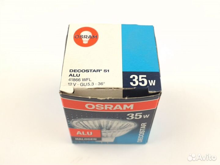 Лампа галогенная Osram GU5,3 ALU 35W 12V 44866WFL