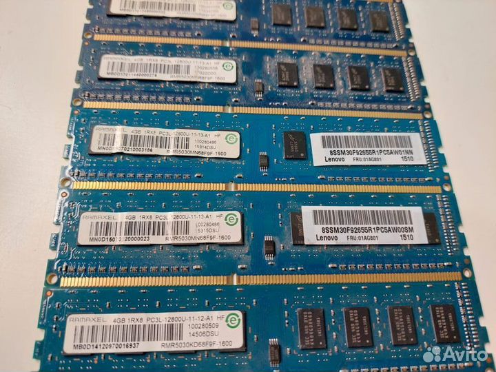 4GB DDR3 и DDR3L несколько разных планок