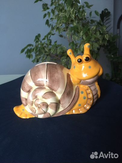 Фигурка Улитка-копилка и канцелярский набор