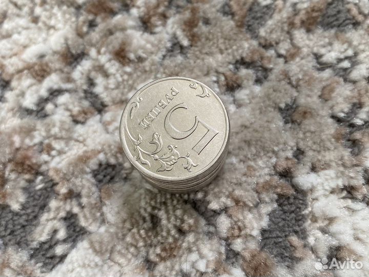 Монеты 5 рублей 2012 года ммд