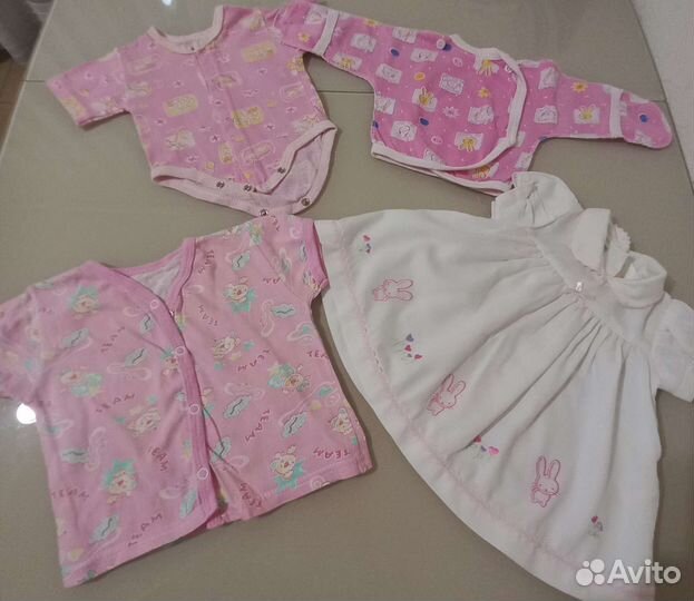 Детские вещи пакетом на девочку до 3-х месяцев
