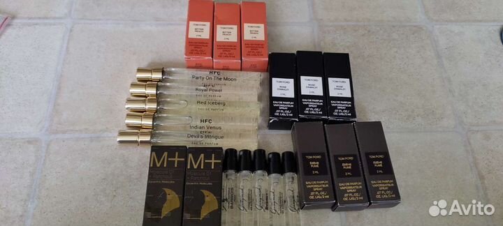 Пробники mancera, atelier cologne, Tom ford