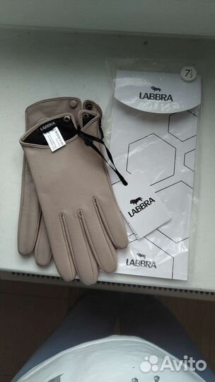 Перчатки кожаные демисезон новые