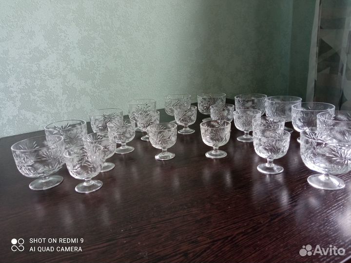 Набор хрустальных фужеров