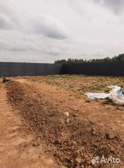 Забор металлический цена за метр под ключ