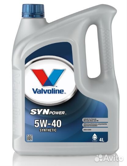 Масло Моторное Valvoline SynPower 5w30 4л в наличи