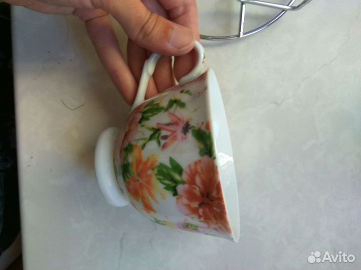 Новая пара чайная с подставкой