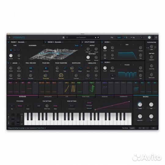 Програмное обеспечение Arturia Pigments 4 (electro