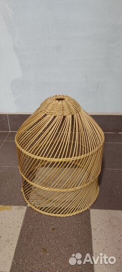 Абажур плетеный