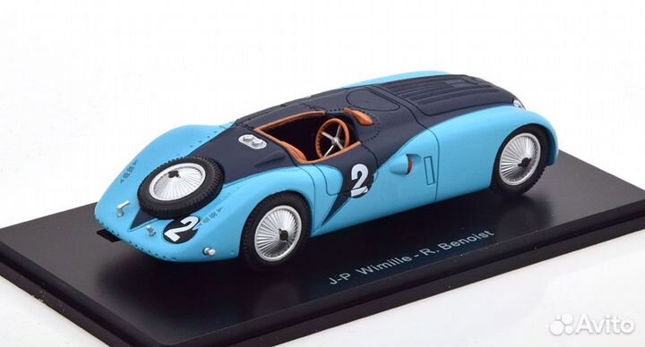 1/43 1937 Bugatti 57G #2 24h LeMans Spark