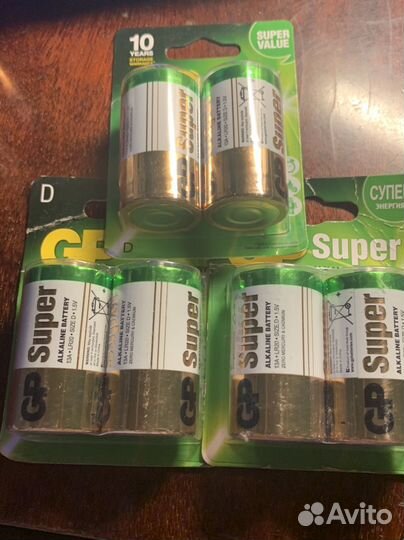 Батарейки gp super D LR20