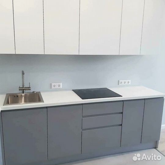 Угловой кухонный гарнитур на заказ+мойка в подарок