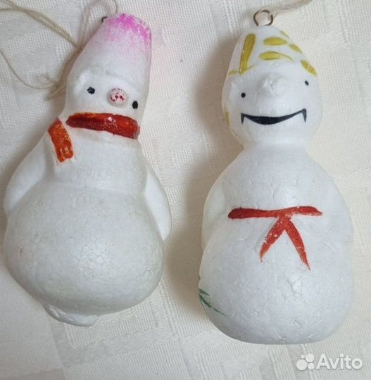 Елочная игрушка СССР. Пенопласт. Одним лотом
