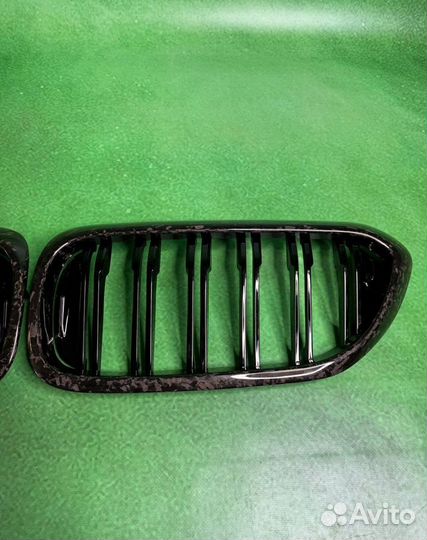 Решетка Ноздри Кованный карбон BMW G30 M5 F90