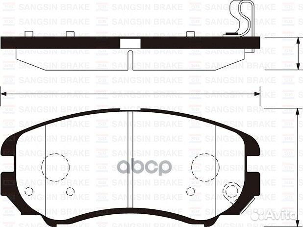 Колодки тормозные дисковые SP1202 Sangsin brake