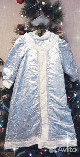 Костюм Снегурочки с кокошником