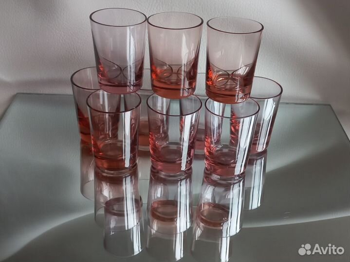 Рюмки стопки цветное стекло СССР