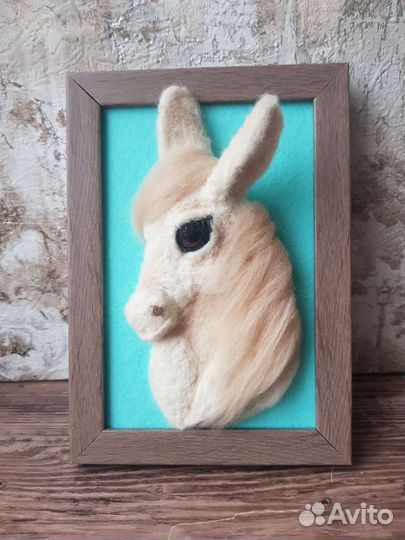 Картина из шерсти