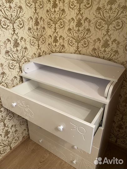 Пеленальный комод+кровать+матрас