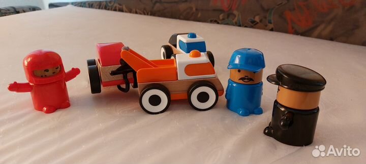 Деревянные машинки+человечки IKEA