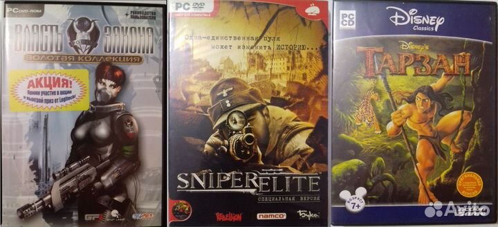 Игровые диски пк Власть закона Sniper Tarzan обмен