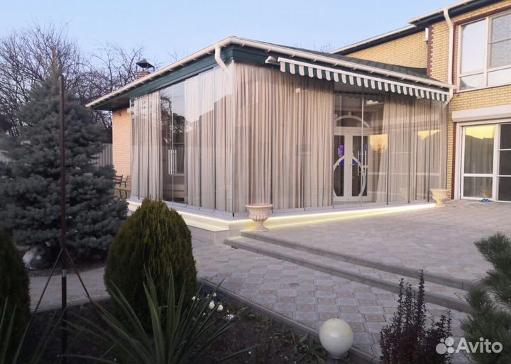 Отстекление веранды террасы беседки