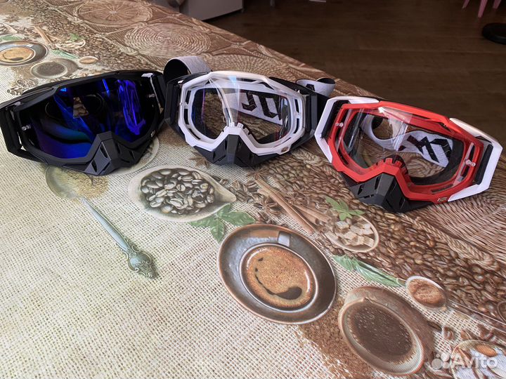 Очки для мотокросса, джерси