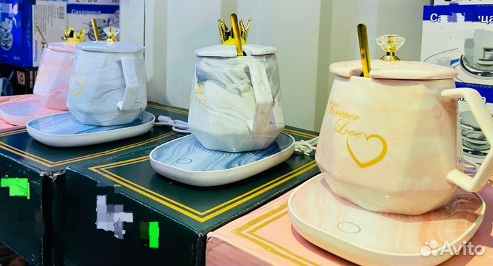 Кружка керамическая с подогревом 380 мл