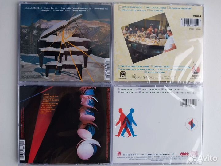 CD диски Supertramp, Procol Harum