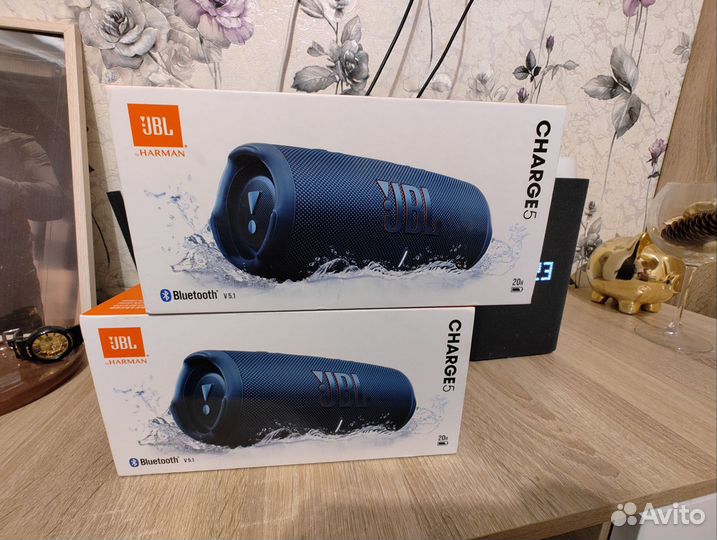 Jbl Charge 5 Blue Оригинал Колонка Новая