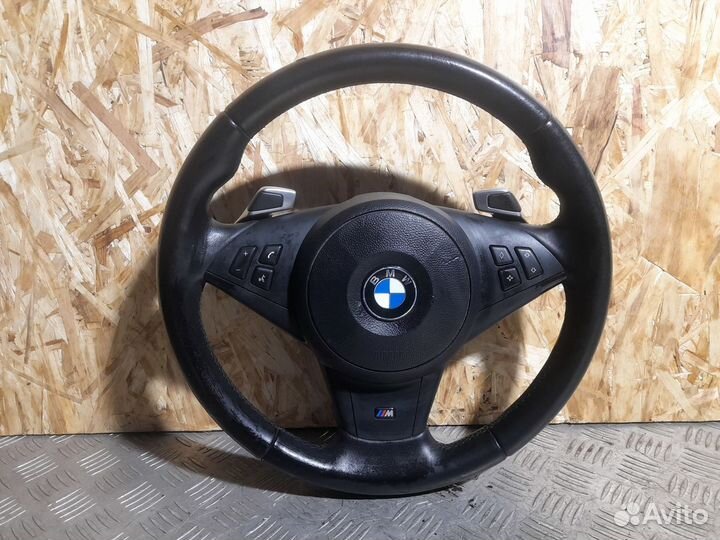 Руль с airbag М спорт + Леп BMW E60 бмв 5 серии Е6