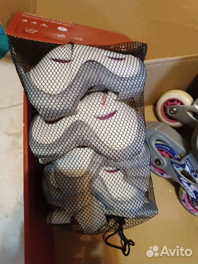 Ролики коньки детские раздвижные размер 36-41