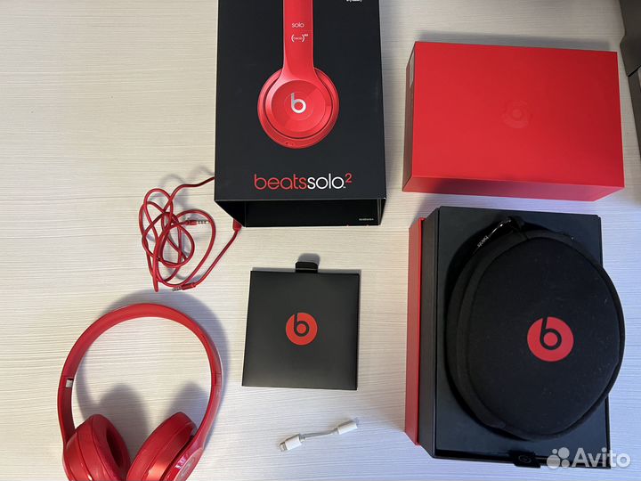 Проводные наушники Beats Solo2 RED оригинал