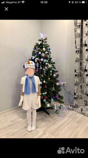 Костюм снеговика 104 110