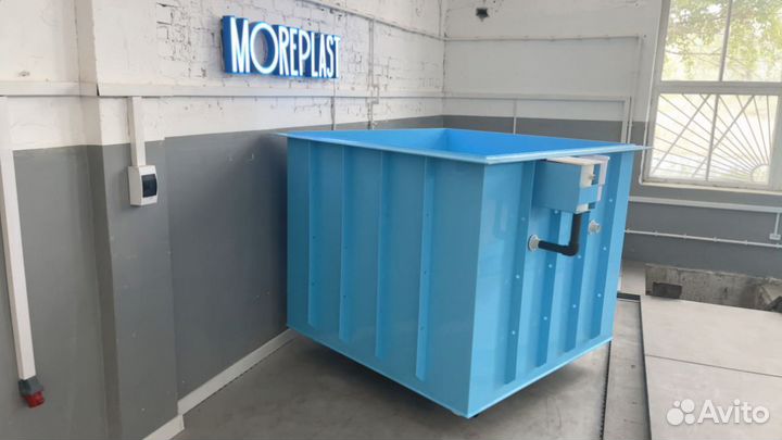 Купель квадратная под ключ 2000х1500х1000мм