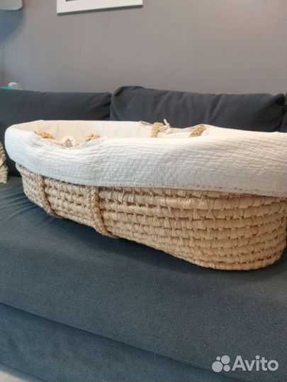 Плетенная люлька колыбель для малыша