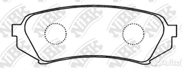 Колодки тормозные дисковые зад PN1412 NiBK