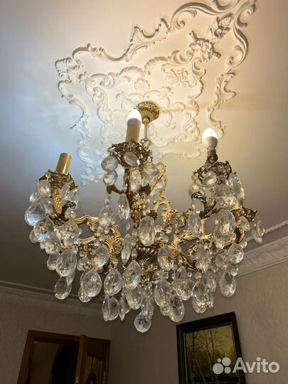 Люстра хрустальная чехословакия СССР