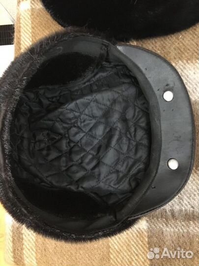 Мужская кепка нерпа натуральный мех