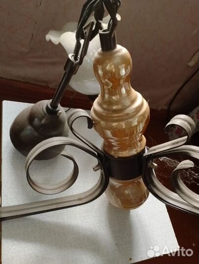 Люстра потолочная бу бронза